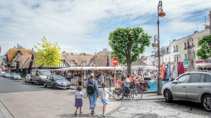 Fototapeta premium Marché de Deauville 