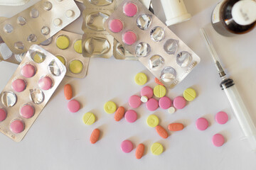 Medicine pills for medical concept