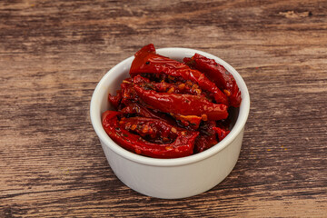 Dried tomato with olive oil