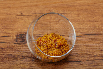 Dijon mustard sauce with seeds