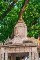 Decoration inside Wat Chantaransay or Candaransi Pagoda - Khmer pagoda 2020