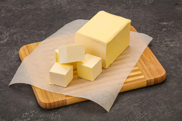 Dairy natural yellow butter piece