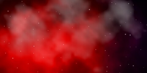 Dark Blue, Red vector pattern with abstract stars. Blur decorative design in simple style with stars. Best design for your ad, poster, banner.