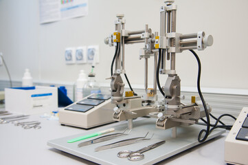Interior of modern research laboratory