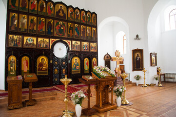 Interior of Russian orthodox church