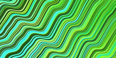 Obraz premium Light Green vector layout with curves.