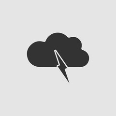 Storm icon flat