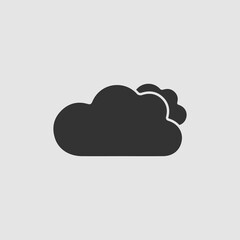 Clouds icon flat
