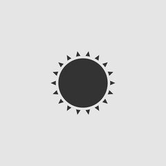 Sun icon flat