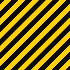 Yellow black diagonal line striped industrial road warning. Caution tape. Vector background eps10.
