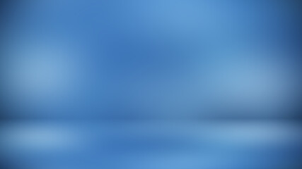 Blue room in 3D.Blur abstract Background