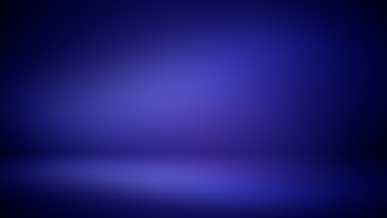 Blue room in 3D.Blur abstract Background