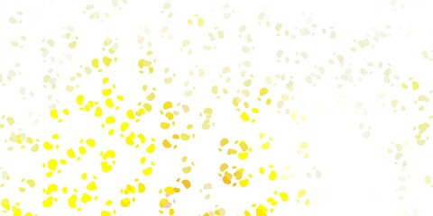 Light red, yellow vector background with random forms.