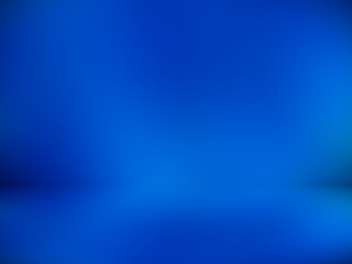 Blue room in 3D.Blur abstract Background