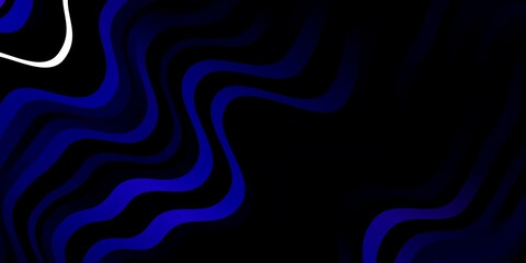 Dark Pink, Blue vector texture with wry lines. Bright illustration with gradient circular arcs. Best design for your ad, poster, banner.
