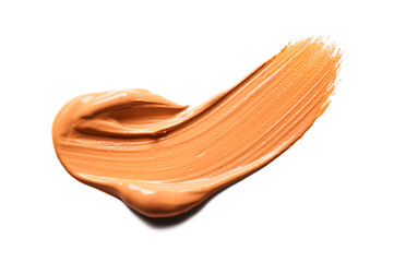 Make up foundation drop smudge texture white isolated background