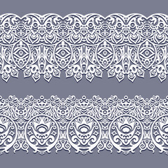 Abstract ethnic nature seamless line art stripes