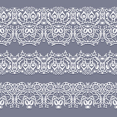 Abstract ethnic nature seamless line art stripes