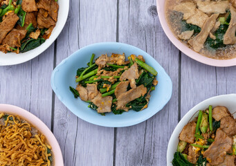 Thai Noodle Soups Mixed Dishes 