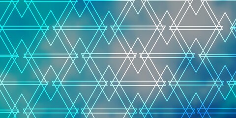 Fototapeta premium Light BLUE vector layout with lines, triangles. Illustration with set of colorful triangles. Pattern for booklets, leaflets