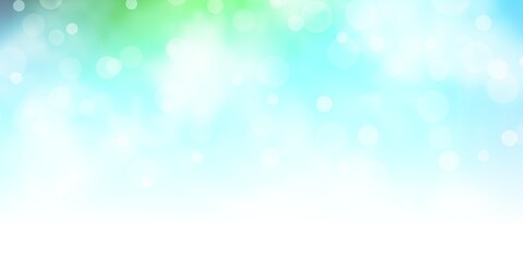 Obraz premium Light Blue, Green vector pattern with circles. Modern abstract illustration with colorful circle shapes. Pattern for wallpapers, curtains.