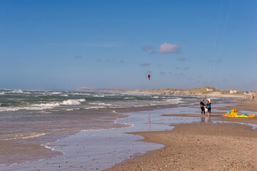 kitesurfer at North Jutland