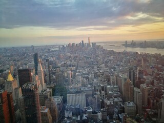 Fototapeta na wymiar Manhattan dall'alto