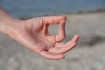 Medidation am Strand