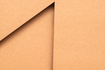 Abstract brown paper background geometric cardboard sheet