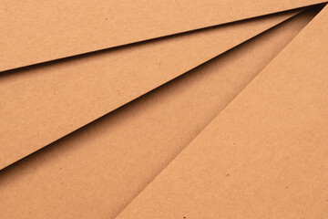 Abstract brown paper background geometric cardboard sheet