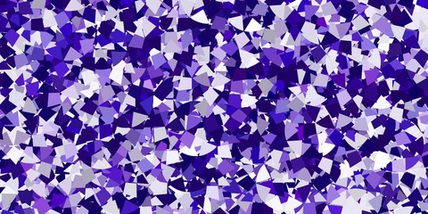 Light blue, red vector background with triangles.