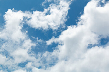 Blue sky background with clouds. Blue Sky with clouds in sunny day. Clouds with blue sky.