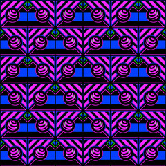 Abstract geometric bright colors seamless pattern