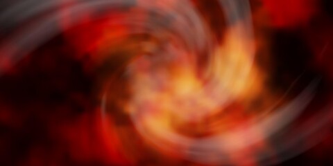 Dark Yellow vector layout with cloudscape. Shining illustration with abstract gradient clouds. Template for landing pages.