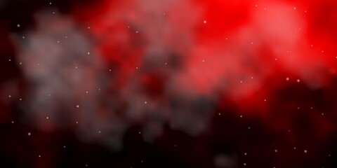 Dark Orange vector texture with beautiful stars. Decorative illustration with stars on abstract template. Design for your business promotion.