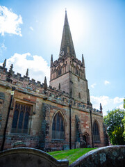 Fototapeta premium St John's Church Bromsgrove, Sun Halo