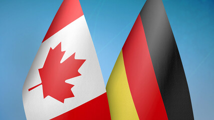 Canada and Germany two flags