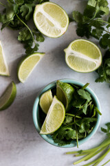 Limes and Cilantro