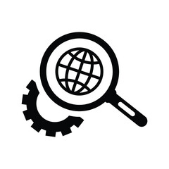 Search Engine Optimization black icon