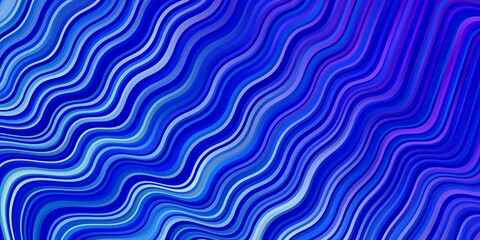 Light Pink, Blue vector texture with curves. Bright sample with colorful bent lines, shapes. Template for your UI design.