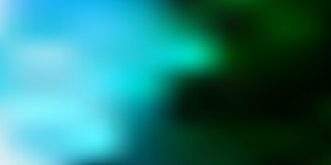 Fototapeta premium Light blue, green vector gradient blur texture.