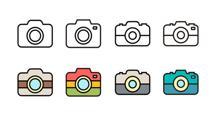 set of Camera Icons. Camera symbol. Camera vector icon