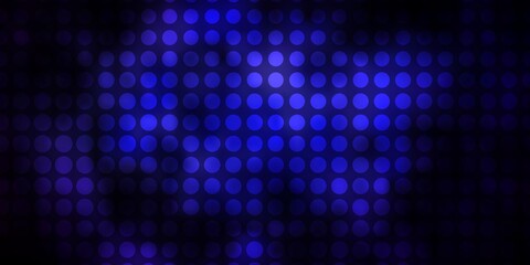 Dark Pink, Blue vector template with circles. Glitter abstract illustration with colorful drops. Pattern for websites, landing pages.