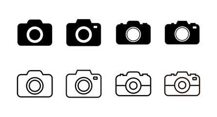 set of Camera Icons. Camera symbol. Camera vector icon