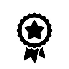 Star award vector icon, medal best flat quality reward premium symbol isolated illustation