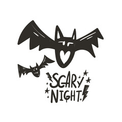 Halloween Design Elements Set. Hand Drawn Cartoon Doodles. Vector illustration. Colored typography poster. Template social madia post. Cute design for greeting card, sticker, party invitation.