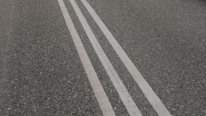 Fototapeta premium Asphalt road in the countryside of Russia