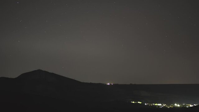 Neowise C 2020 F3 NEOWISE Comet taken over Crimea Nanikovo July 18, 2020 Timelapse footage Comet appears in spiining nitgt skyes over the village