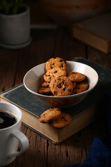 Still life with chocolate chip