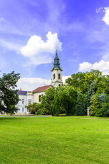 Brunszvik Mansion, Martonvasar Built from 1773 to 1775, the Baroque mansion was reconstructed in the early 1870's in an English neo-Gothic style. Beethoven spent an extended period of time here.